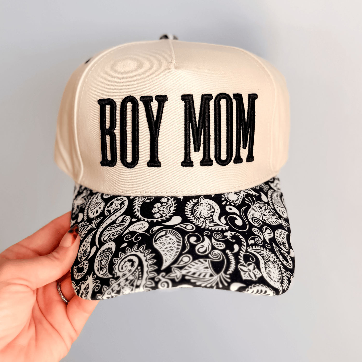 Boy Mom Paisley Trucker Hat