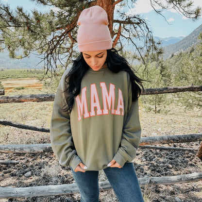 Fall Mama Sweatshirt - Military Green