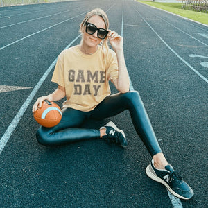 Game Day Tee - Mustard - Mommy Apparel