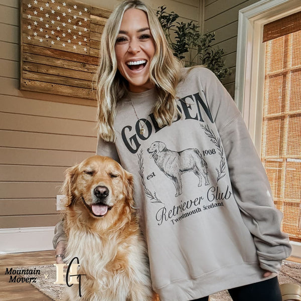 ★22-23FW新作★RETRIEVER CLUB★SMALL RETRIEVER CREWNECK Golden Retriever Club Sweatshirt – Mountain Moverz