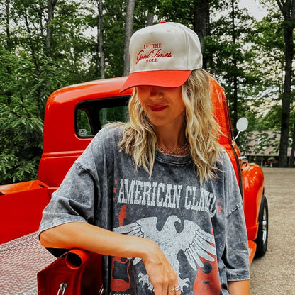 Good Times Roll Trucker Hat - Natural Red