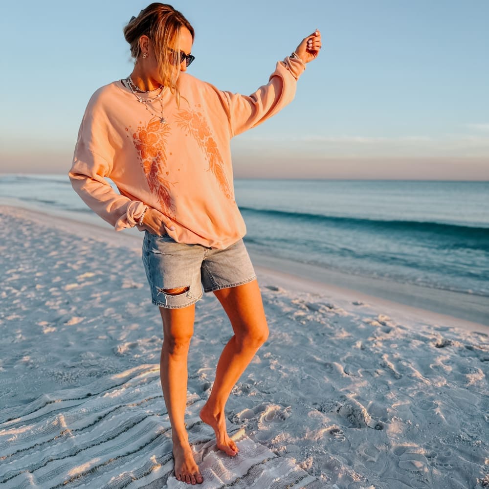 Hibiscus Glow Sweatshirt
