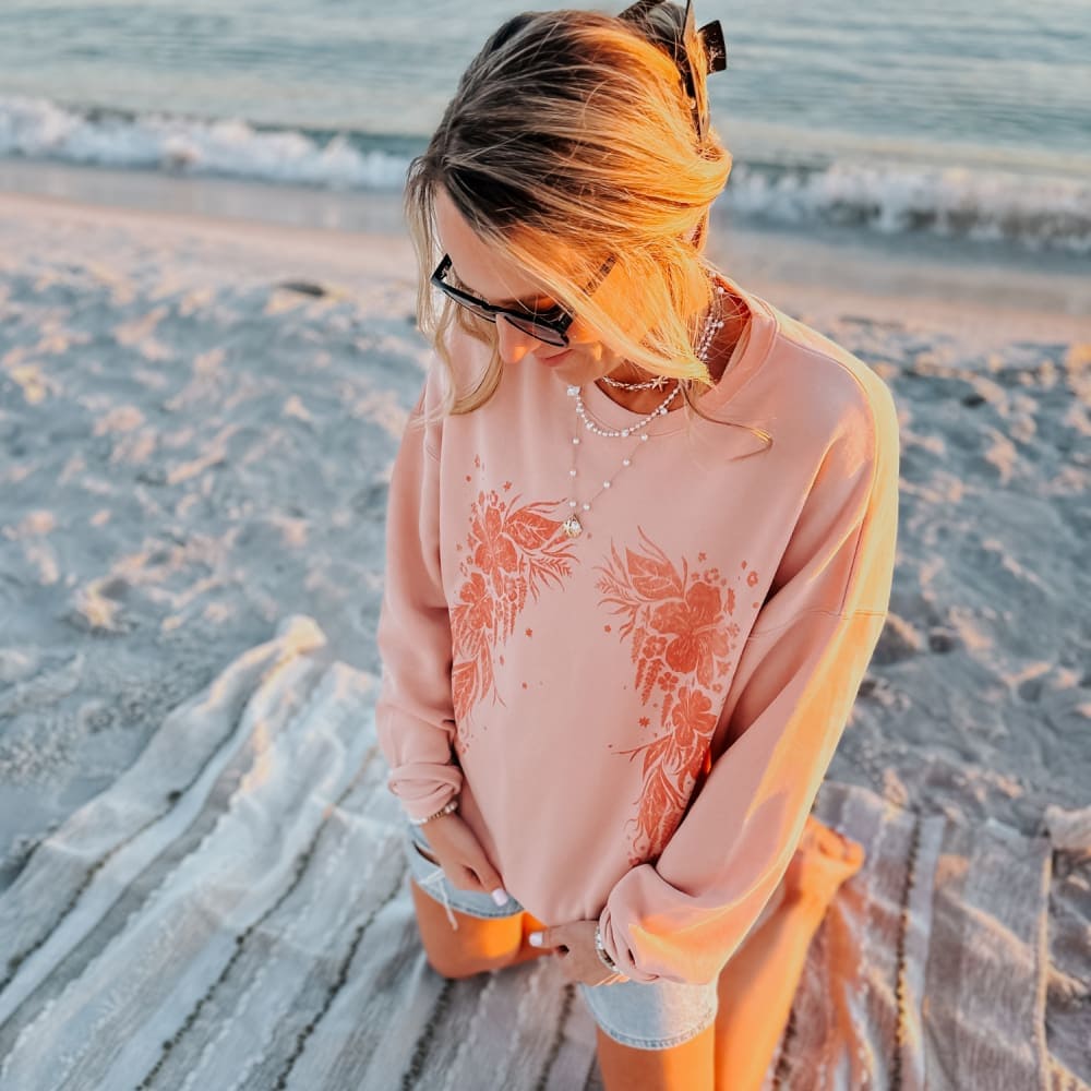 Hibiscus Glow Sweatshirt