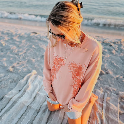 Hibiscus Glow Sweatshirt
