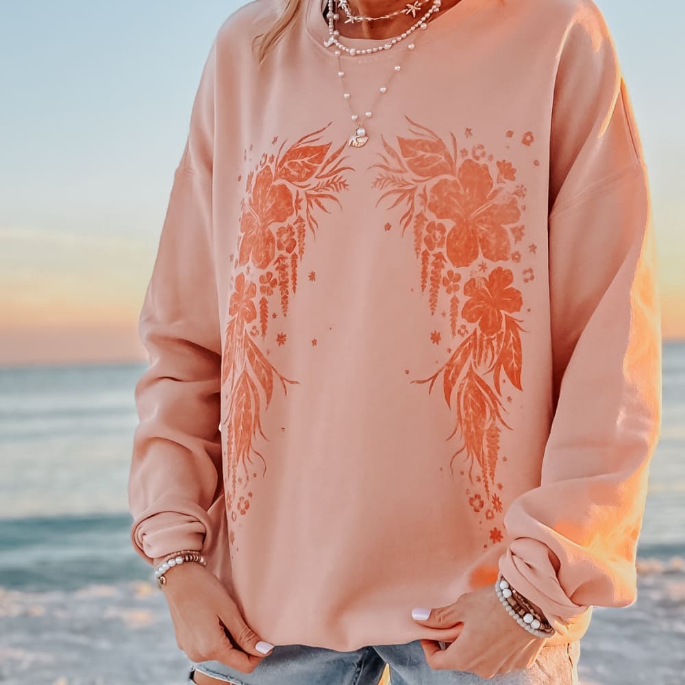 Hibiscus Glow Sweatshirt