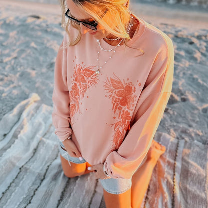Hibiscus Glow Sweatshirt
