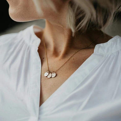Initial Disc Necklace