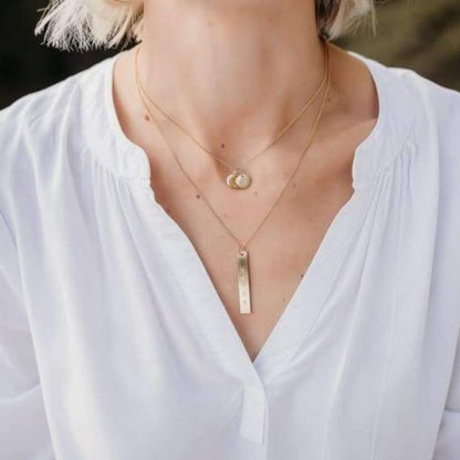 Initial Disc Necklace
