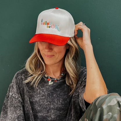 It Will All Be Ok Hat - Natural Red