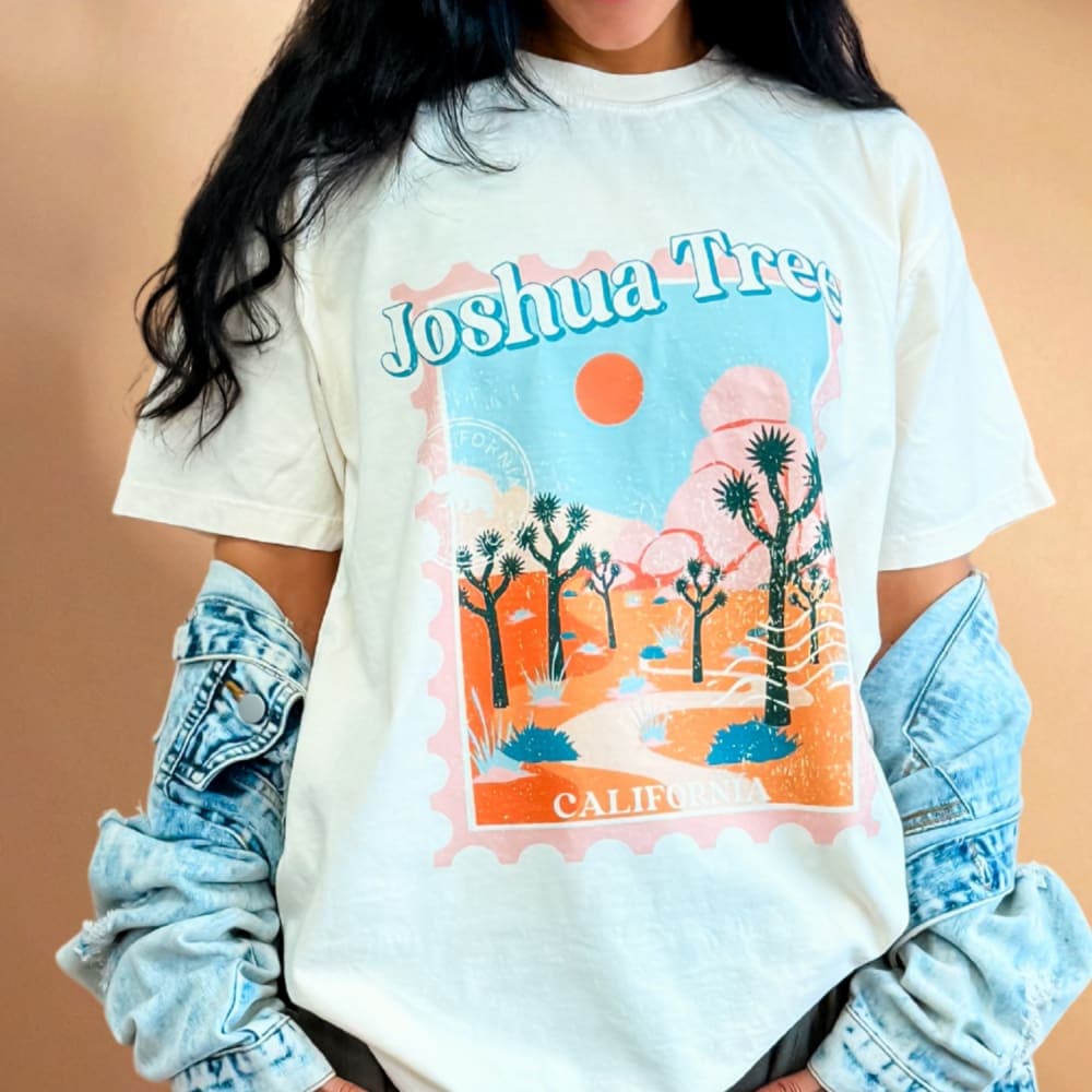 Joshua Tree Stamp National Park Tee - NEW