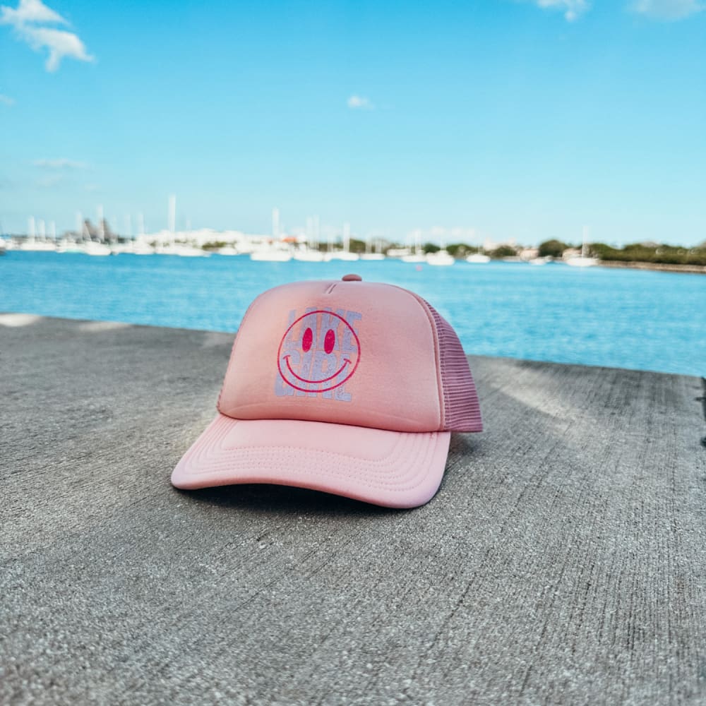 Lake Girl Mesh Trucker Hat - Dusty Rose