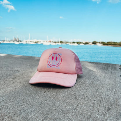 Lake Girl Mesh Trucker Hat - Dusty Rose