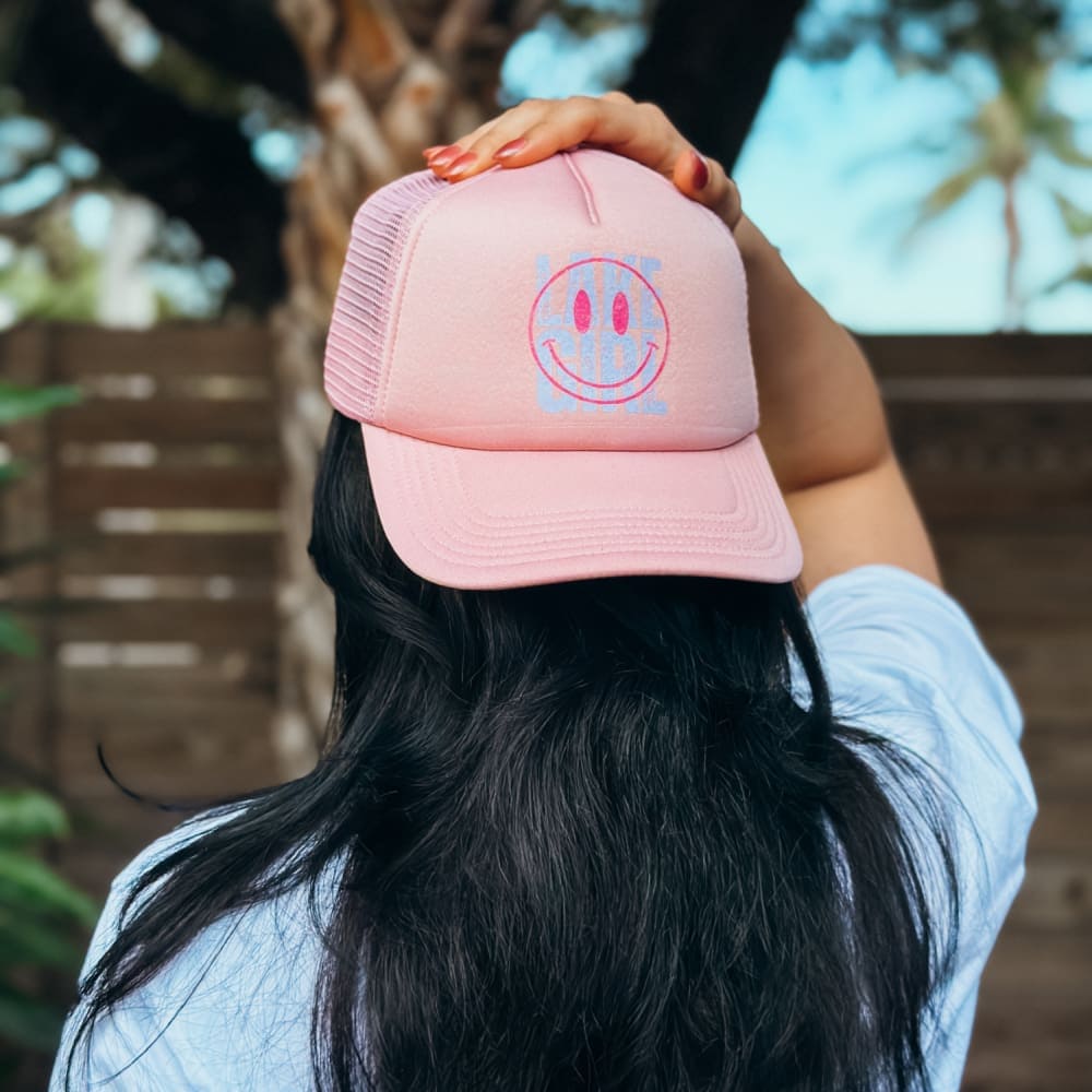 Lake Girl Mesh Trucker Hat - Dusty Rose