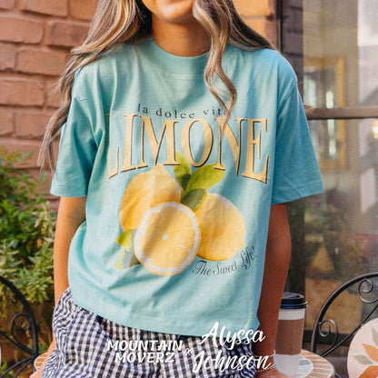Limone Relaxed Boxy Crop - NEW