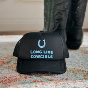 Long Live Cowgirls Mesh Trucker Hat - Black