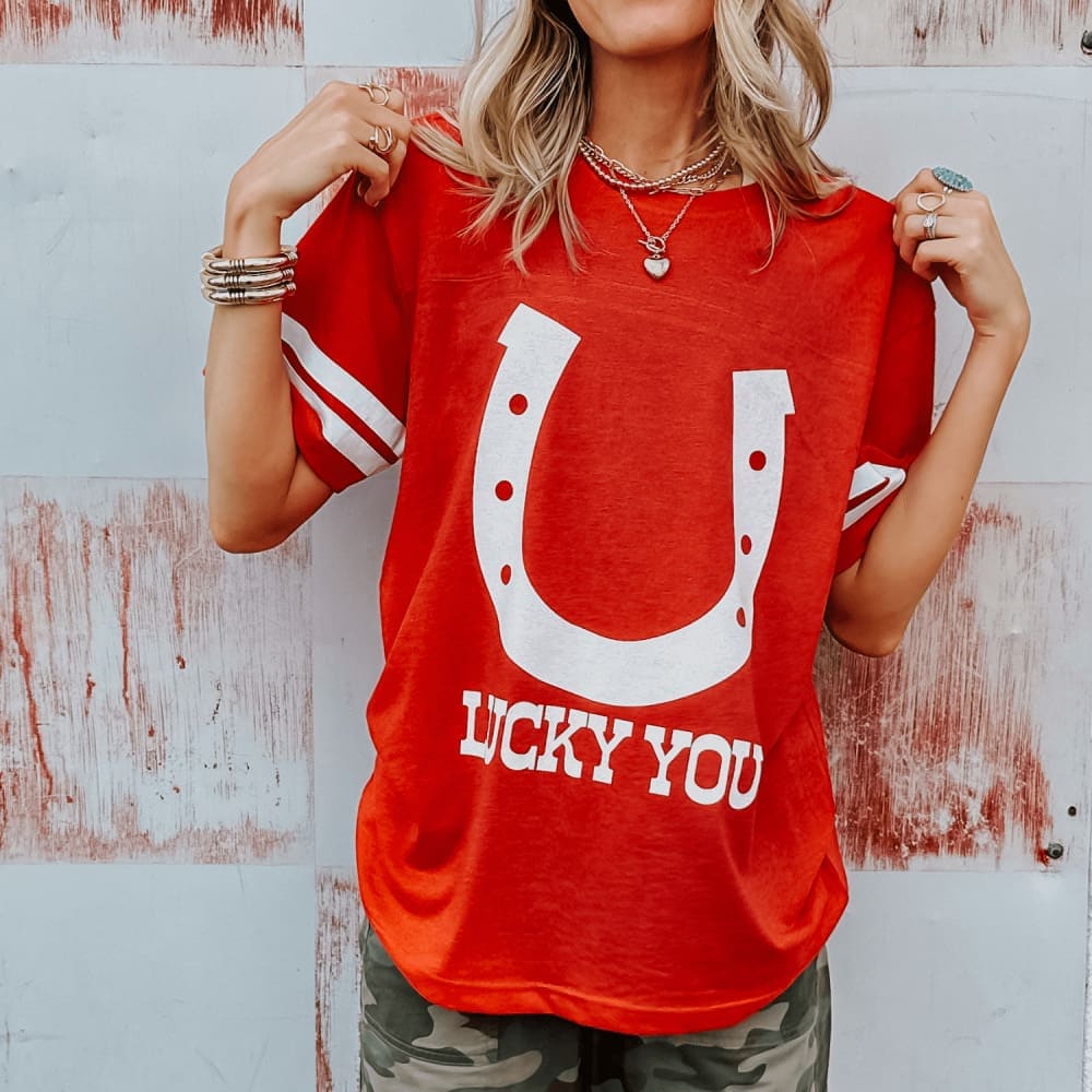 Lucky You Jersey Tee
