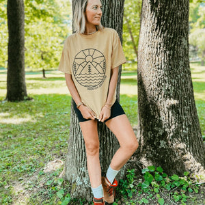 Made to Adventure Tee - Mustard - Mommy Apparel