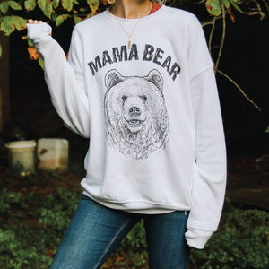 Womens Mama Bear Sweatshirt Pullover
