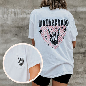 Motherhood Skeleton Pocket Tee - NEW