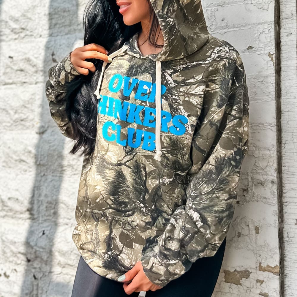 Over Thinkers Club - Camo Hoodie