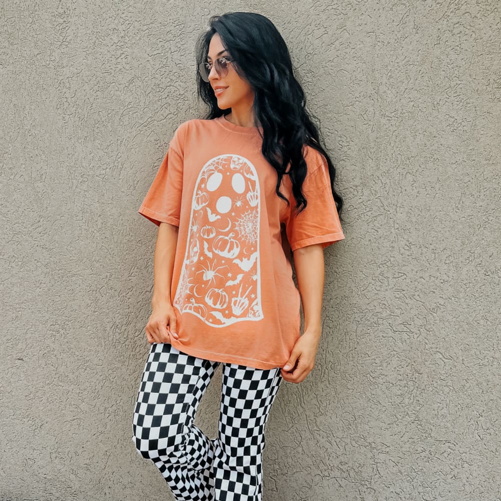 **PHOTOS**Stay Spooky Ghost - Terracotta Tee