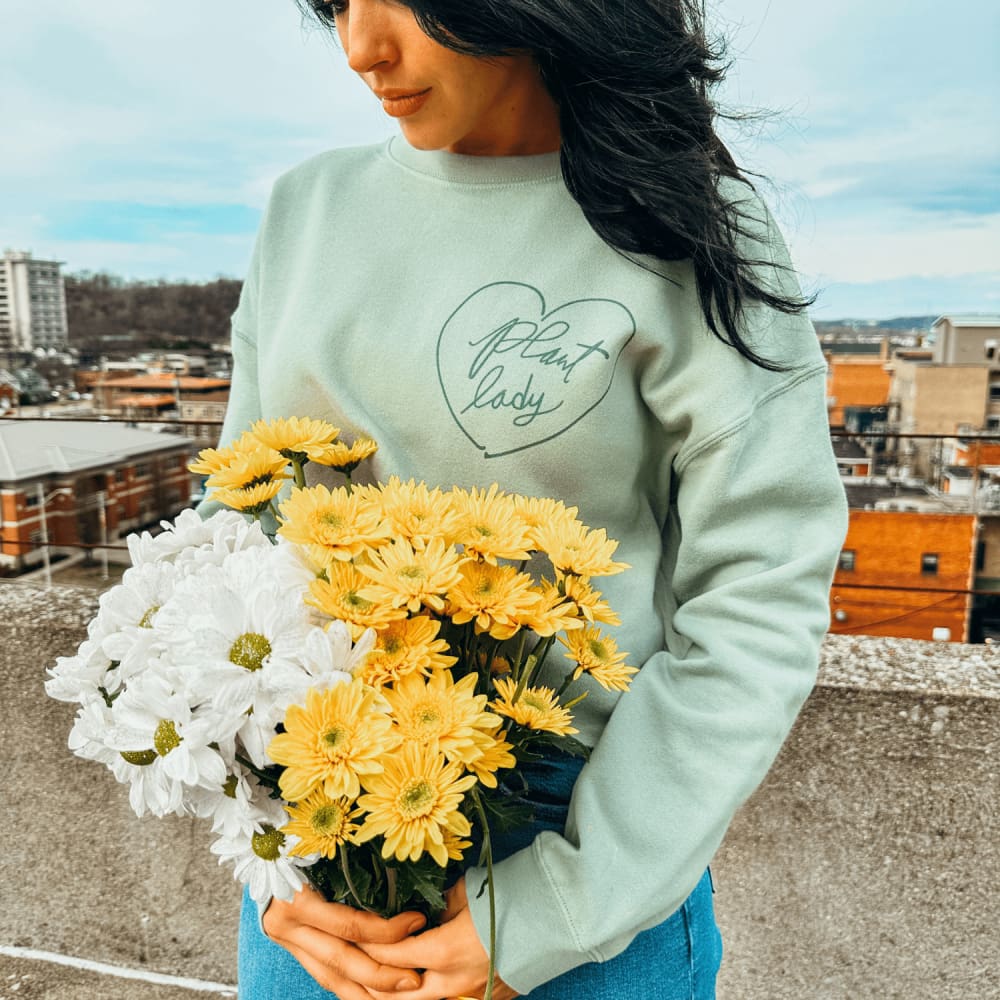 Plant Lady Cropped Sweatshirt - Mountain Moverz