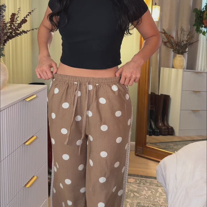 Wide Leg Polka Dot Pants