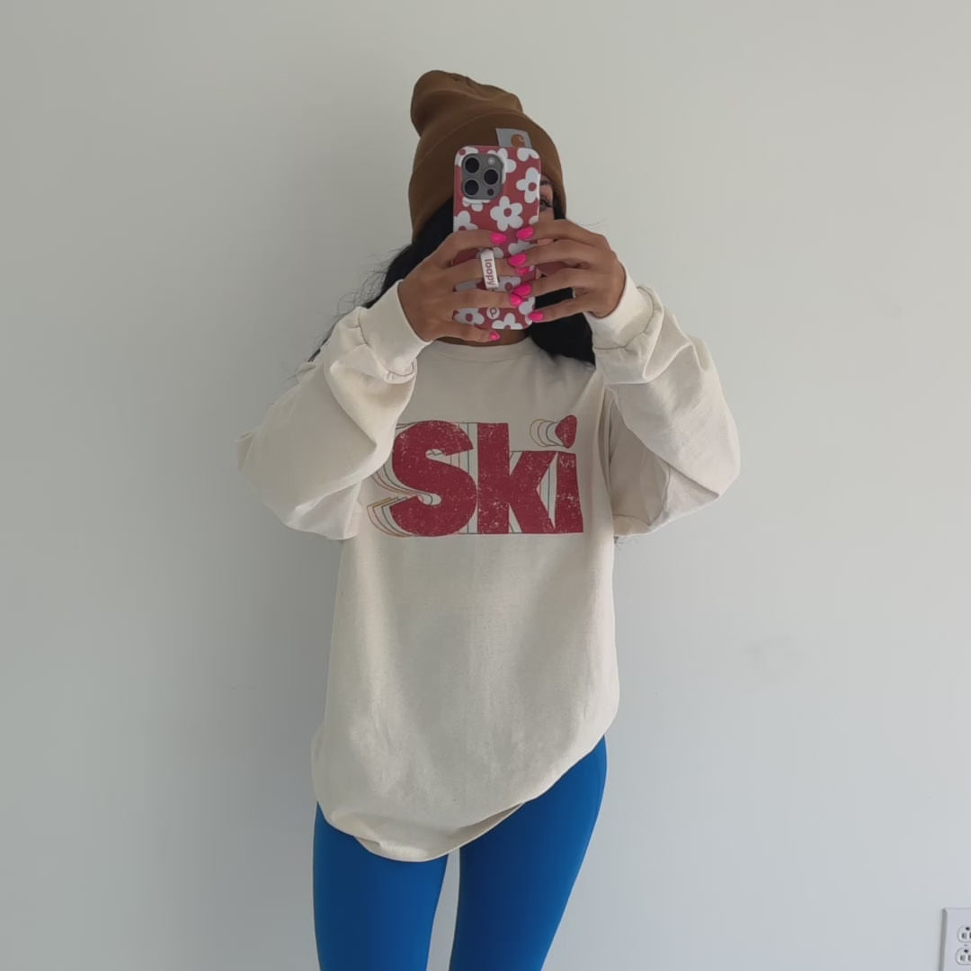 Vintage Ski Long Sleeve Tee