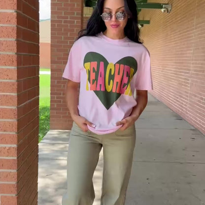 Colorful Teacher Tee