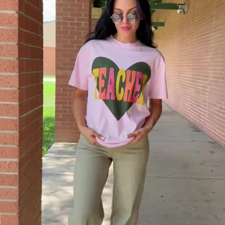 Colorful Teacher Tee