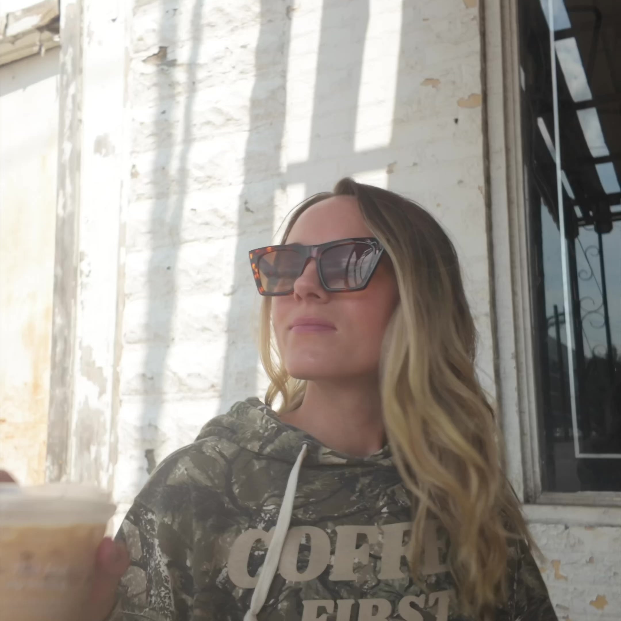 Coffee First Club - Camo Hoodie