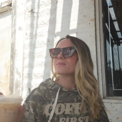Coffee First Club - Camo Hoodie