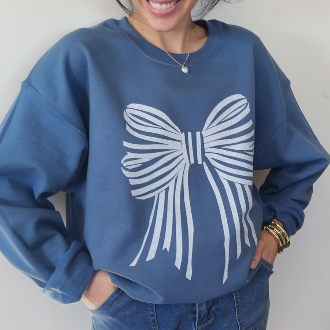 Elegant Bow Sweatshirt