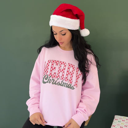 Checkerboard Merry Sweatshirt