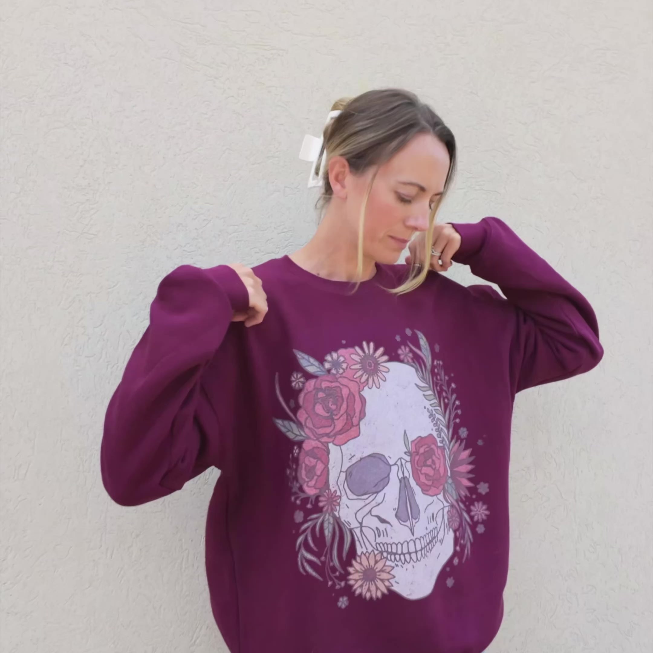 Skull Flowers Sweatshirt