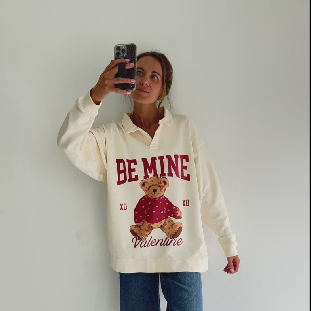 Be Mine Collegiate Crewneck