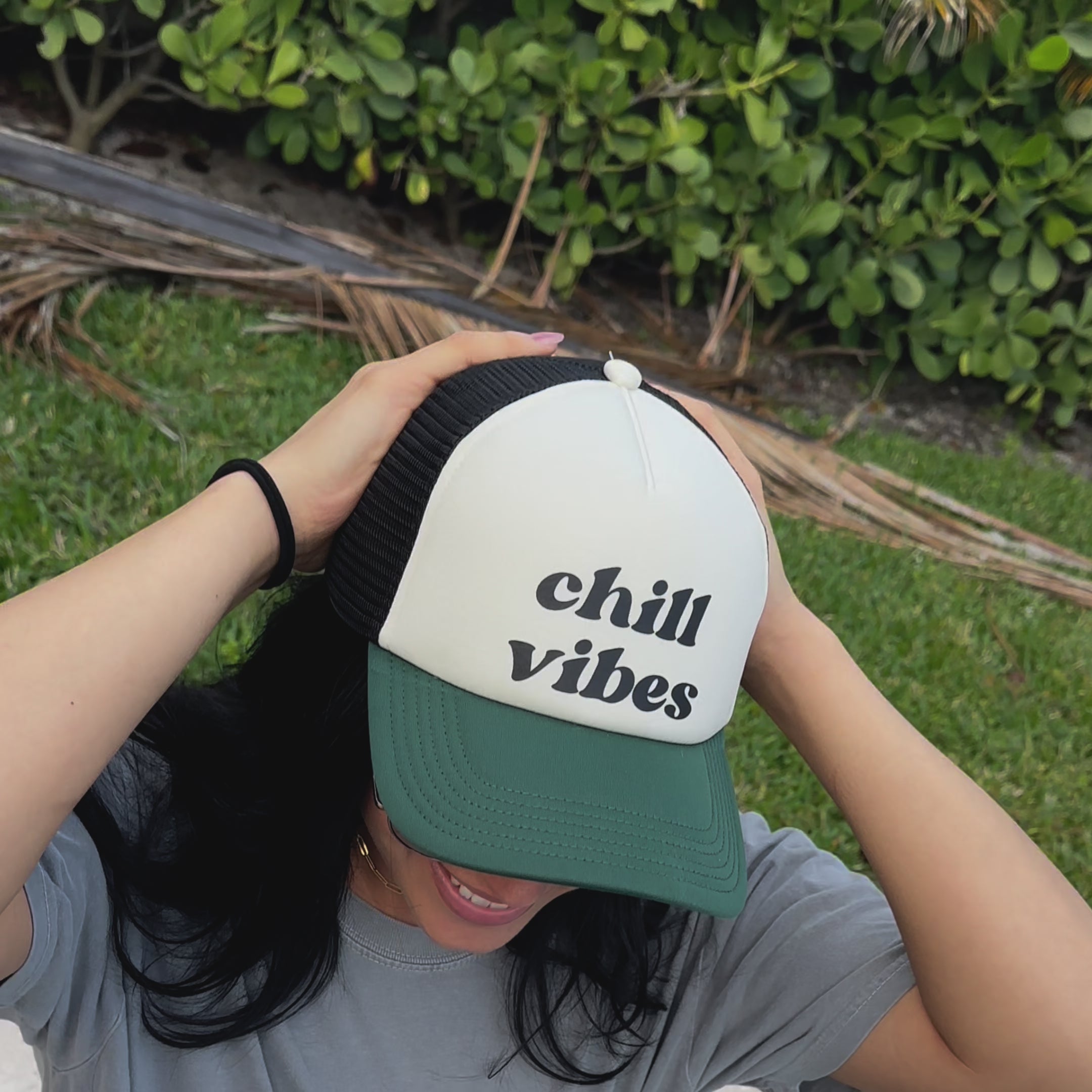 Chill Vibes Mesh Trucker Hat