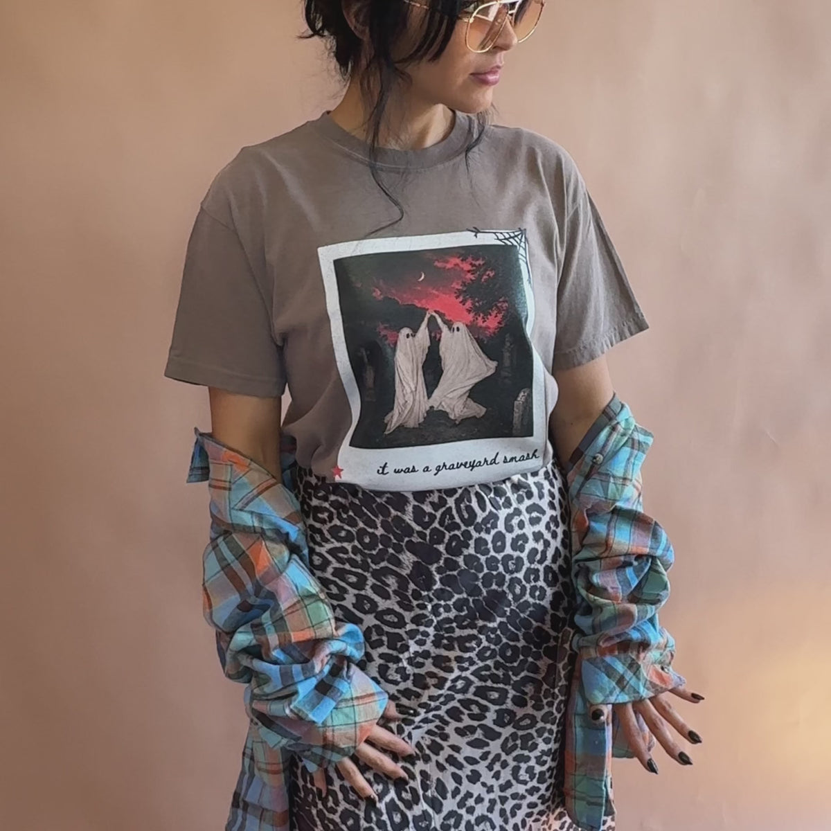woman wearing graveyard smash