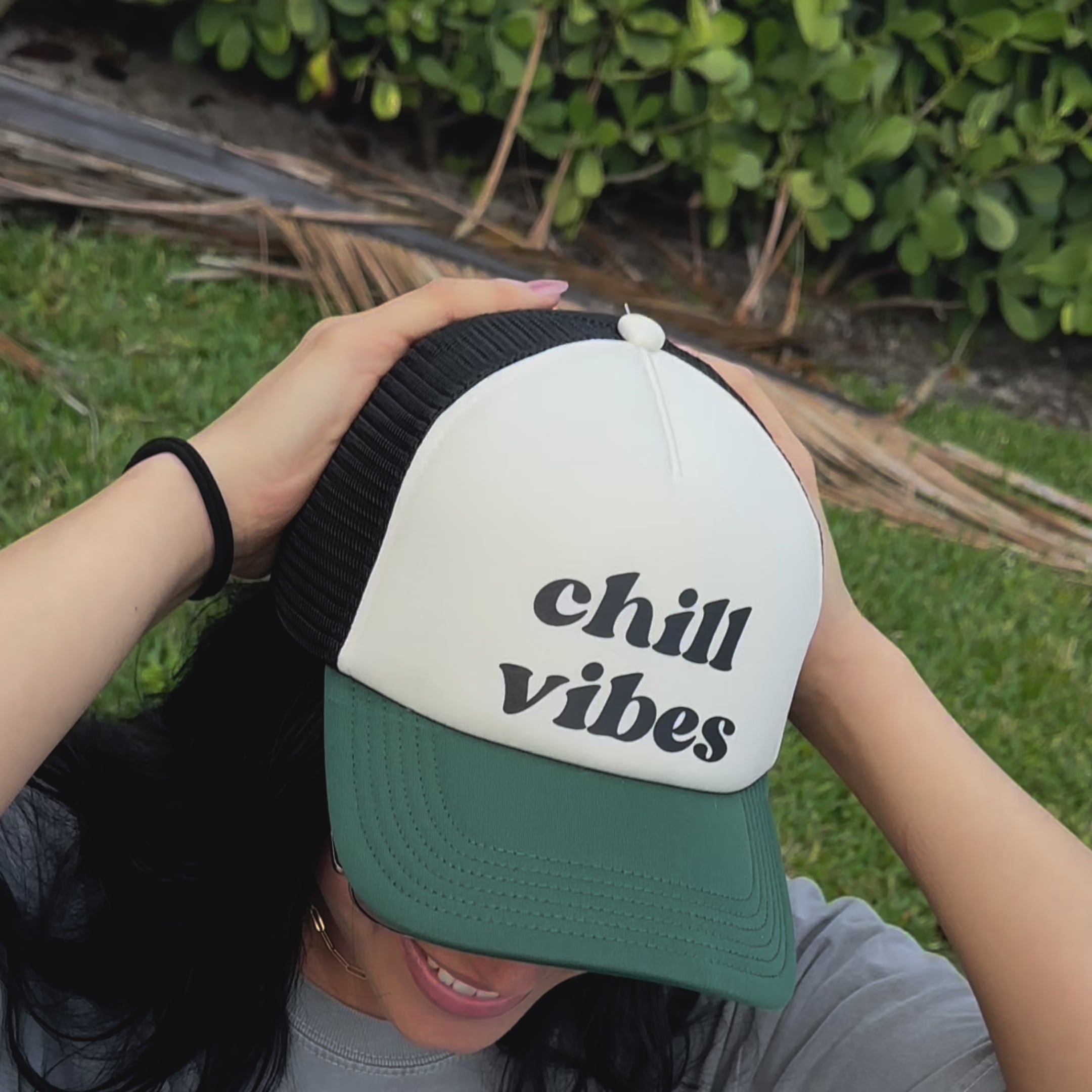 Chill Vibes Mesh Trucker Hat