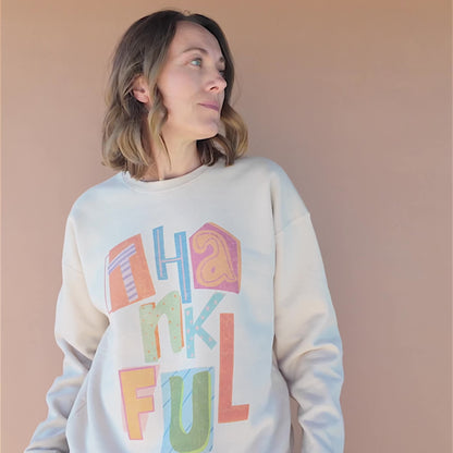 Color Pop Thankful Sweatshirt
