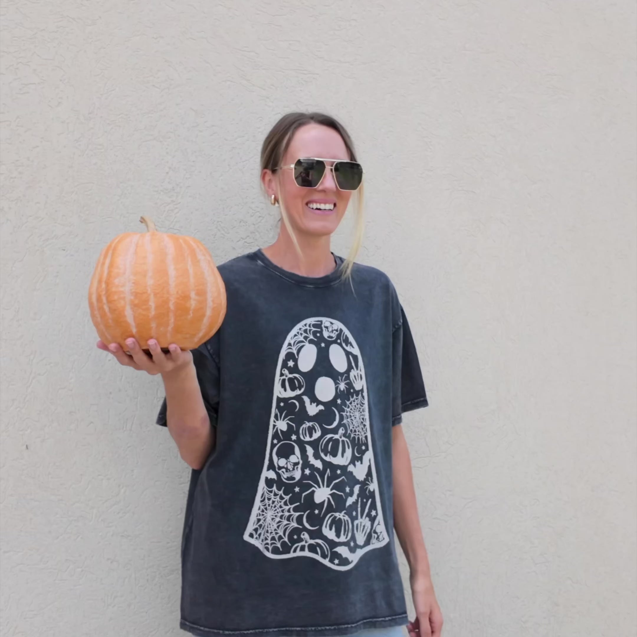 Stay Spooky Ghost - Oversized Tee