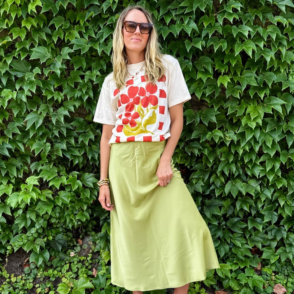 Red Bloom Babe Tee