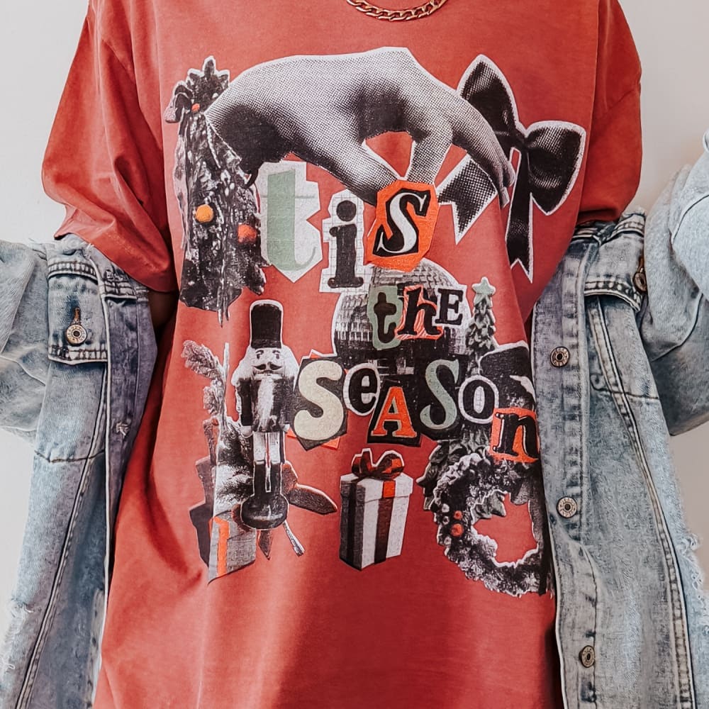 Retro Collage Oversized Tee
