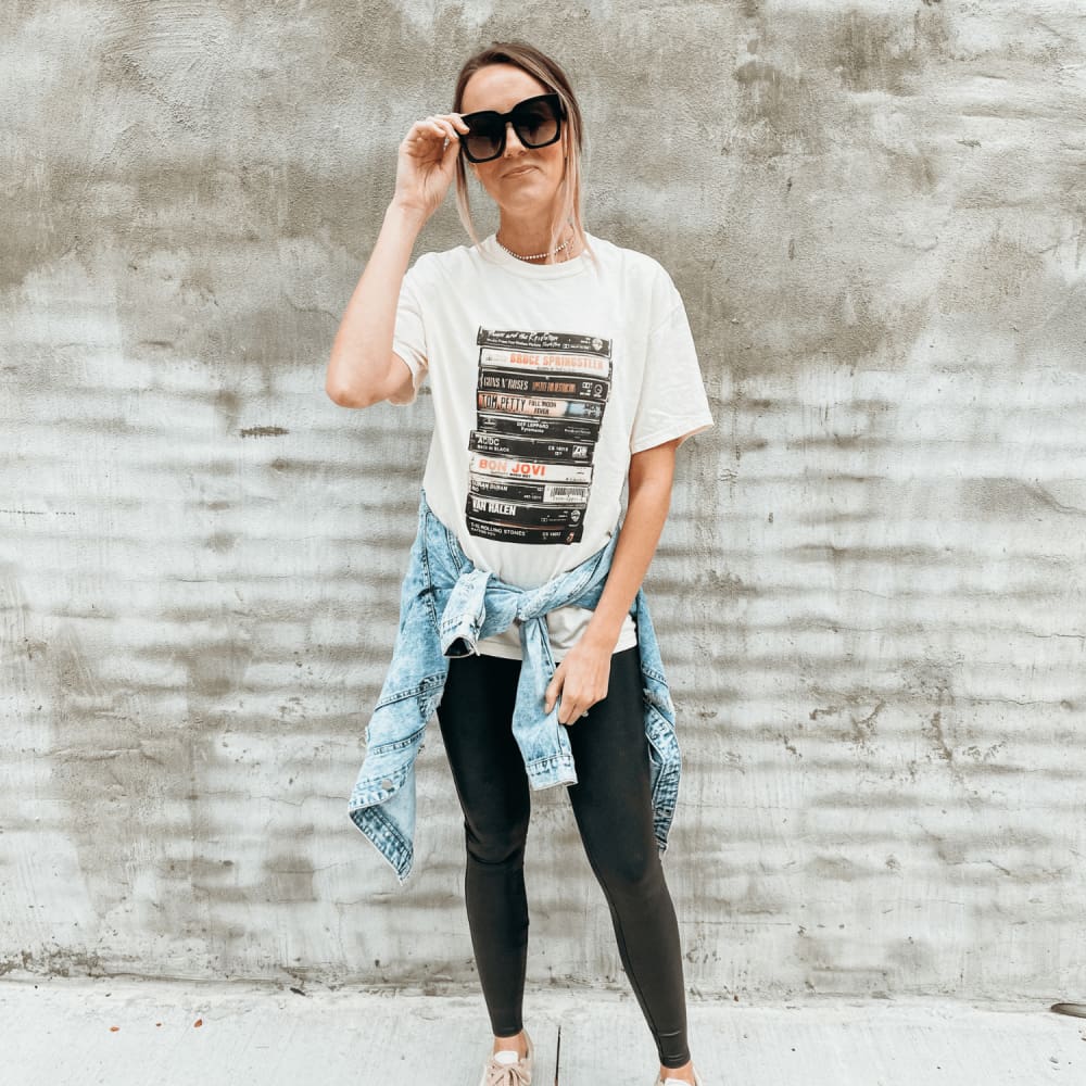 Retro Music Tapes Band Tee - Mommy Apparel
