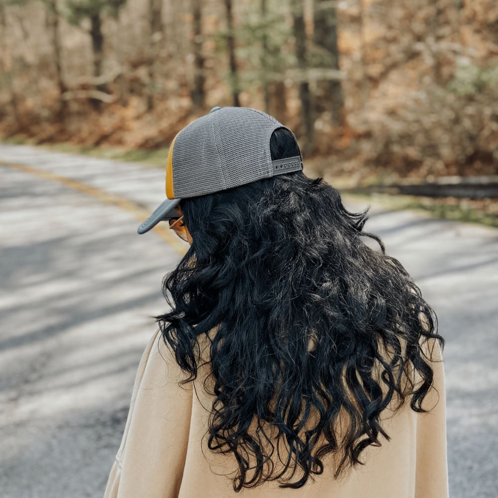 Route 66 Trucker Hat - Mustard Pine