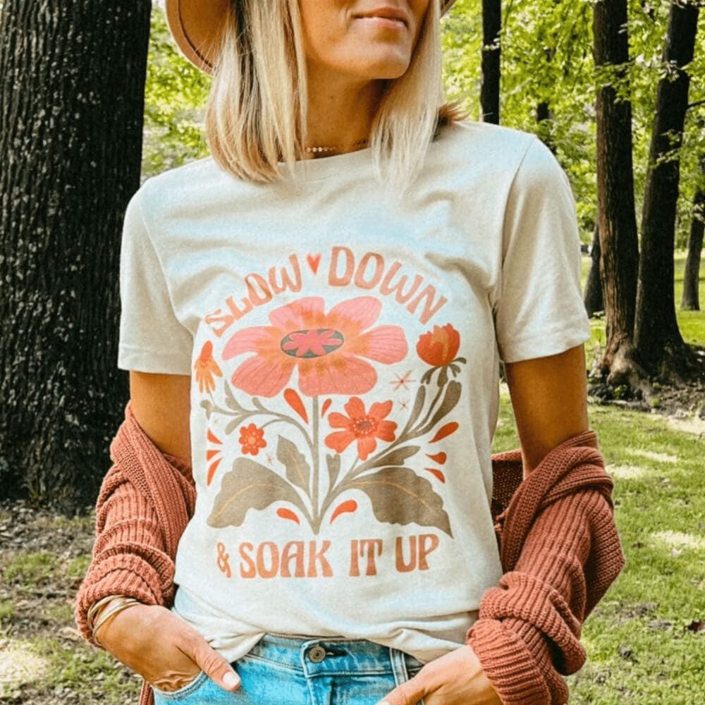Slow Down Tee - Dust - Mommy Apparel