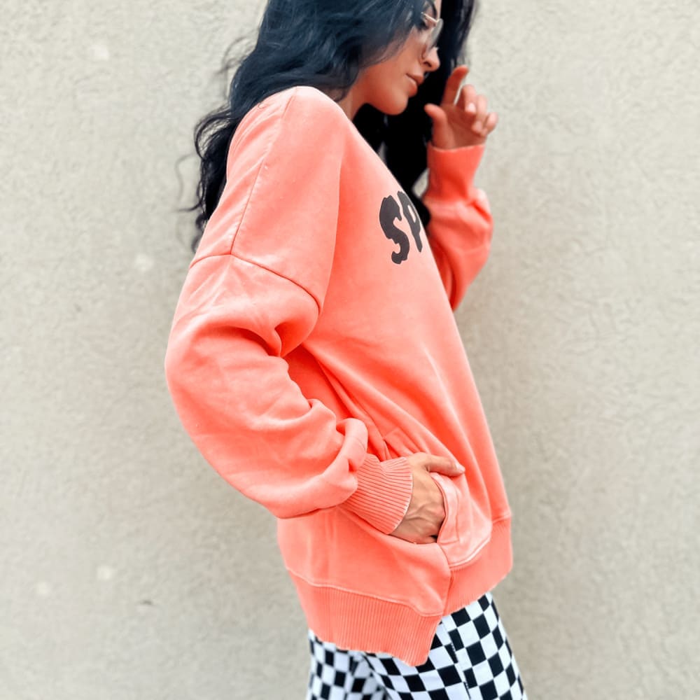 Spooked Acid Washed Sweatshirt
