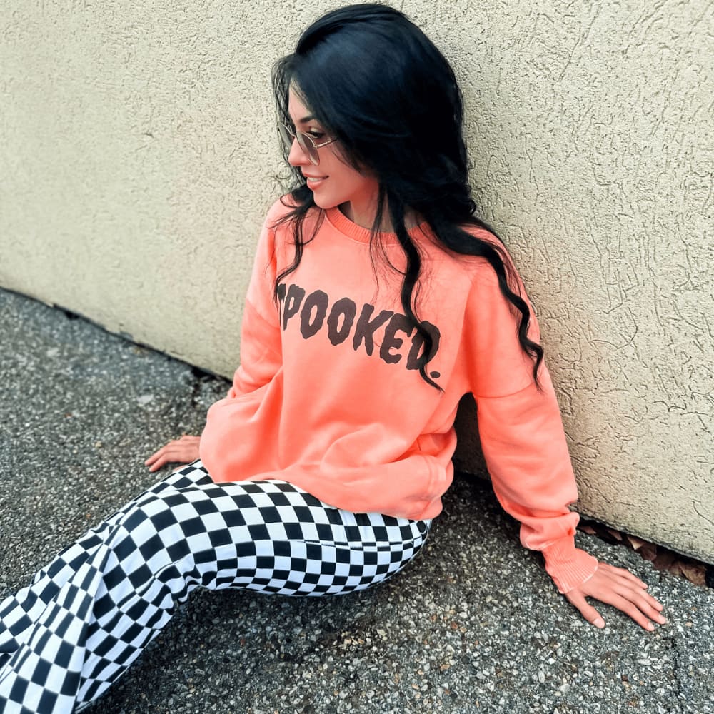 Spooked Acid Washed Sweatshirt