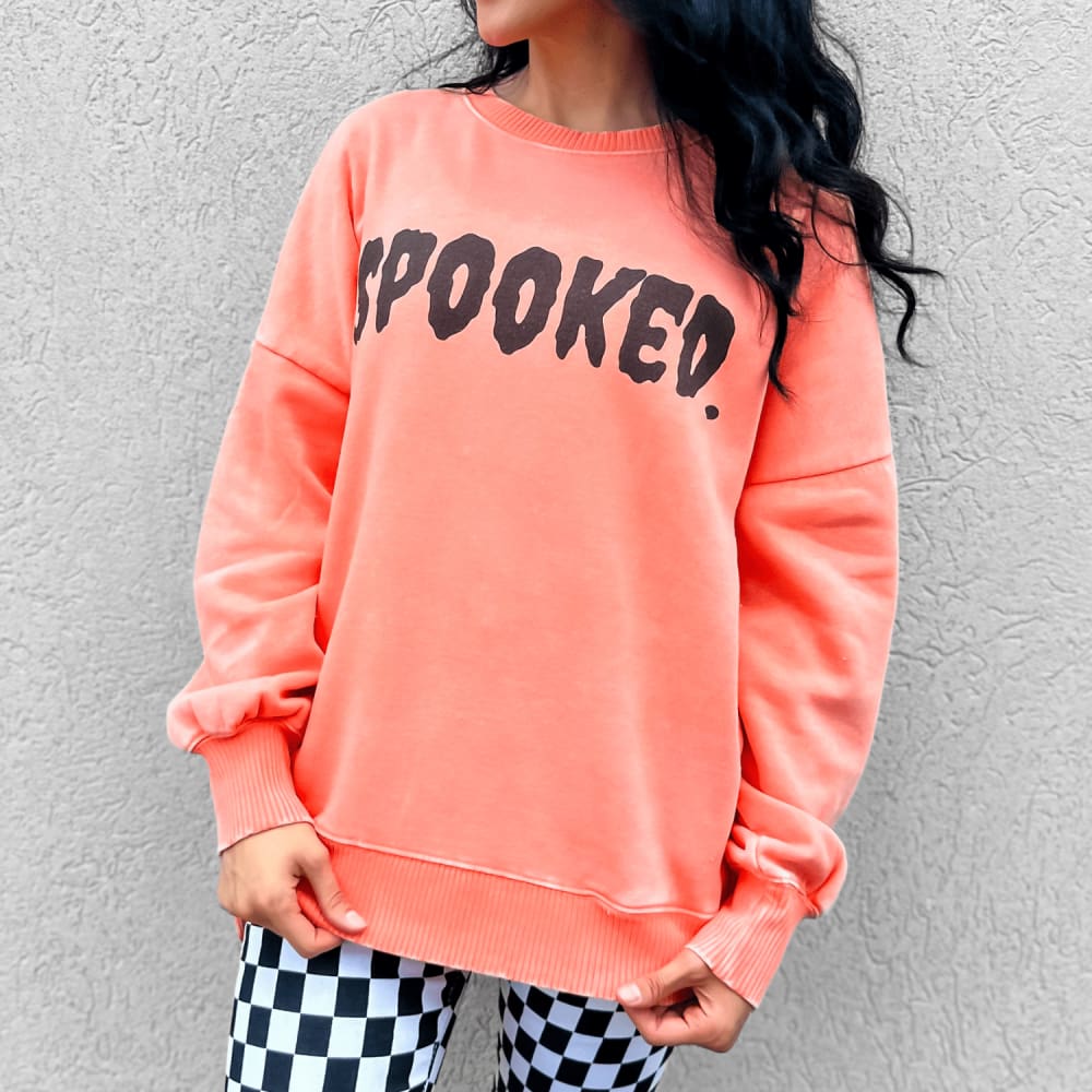 Spooked Acid Washed Sweatshirt