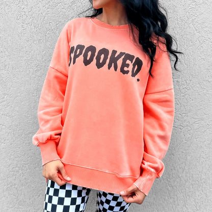 Spooked Acid Washed Sweatshirt